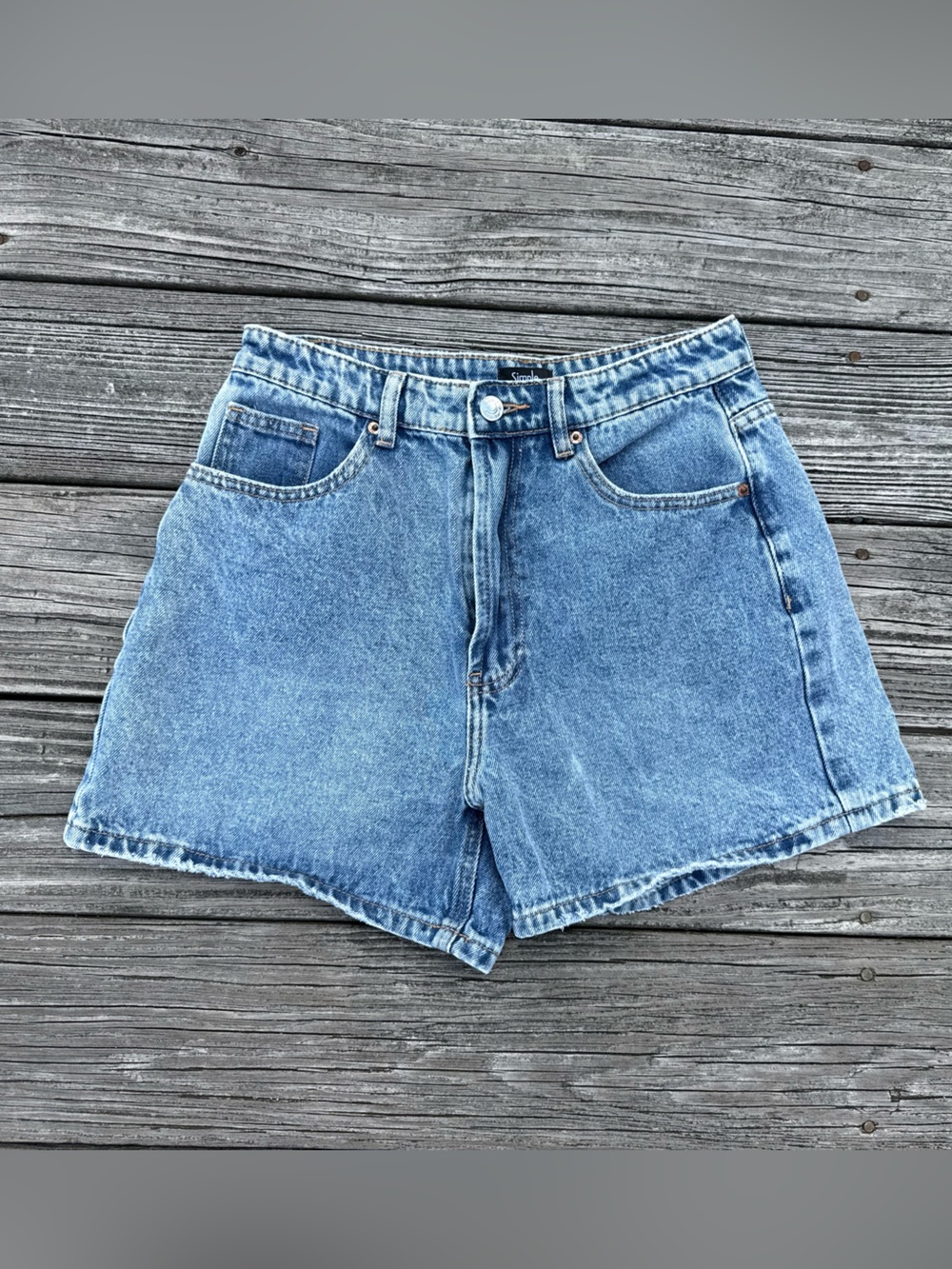 Simplee Sincerely High Rise Denim Shorts